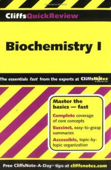 Cliffs biochemistry i quick review