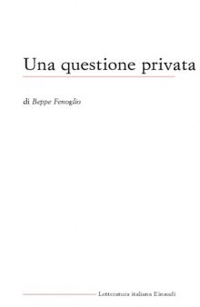 Una questione privata