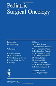 Pediatric Surgical Oncology