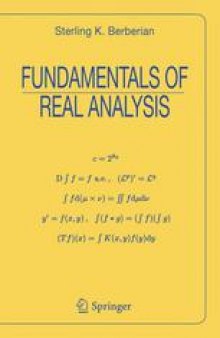 Fundamentals of Real Analysis