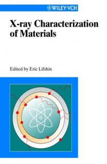 X-ray Characterization of Materials