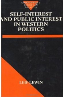 Self Interest and Public Interest in Western Politics 