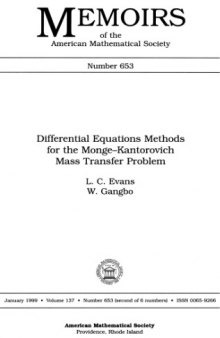 Differential equations methods for the Monge-Kantorovich mass transfer problem