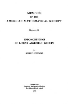 Endomorphisms of linear algebraic groups