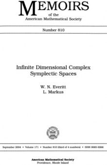 Infinite Dimensional Complex Symplectic Spaces