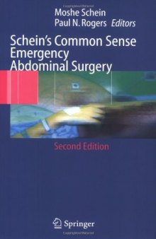 Schein's Common Sense Emergency Abdominal Surgery, Second Edition