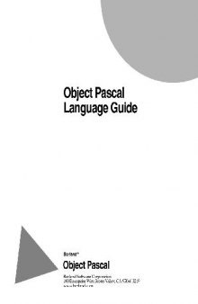 Borland - Object Pascal Language Guide