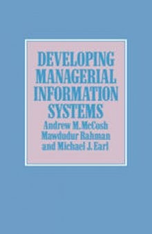 Developing Managerial Information Systems