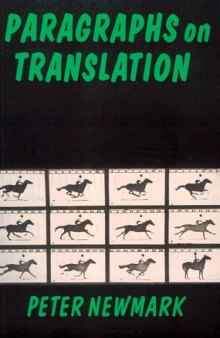 Paragraphs On Translation (Topics in Translation ; 1)