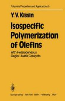Isospecific Polymerization of Olefins: With Heterogeneous Ziegler-Natta Catalysts