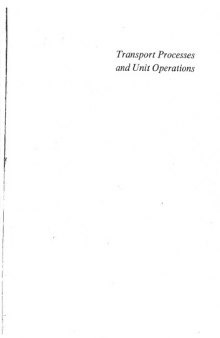 Transport processes and unit operations