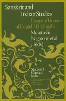 Sanskrit and Indian Studies : Essays in Honour of Daniel H.H. Ingalls
