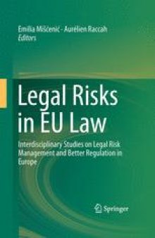 Legal Risks in EU Law: Interdisciplinary Studies on Legal Risk Management and Better Regulation in Europe
