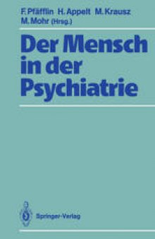 Der Mensch in der Psychiatrie: Für Jan Gross