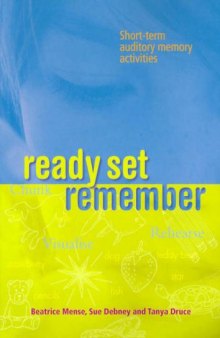 Ready Set Remember: Short-term Auditory Memory Activities