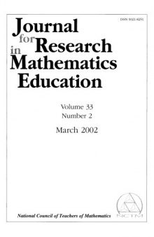 Journal for Research in Mathematics Education  Vol. 33, No. 2  March 2002