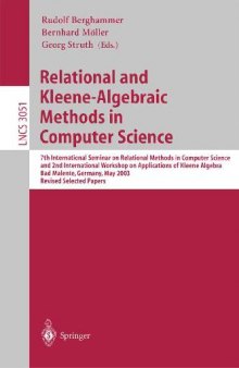 Relational and Kleene-Algebraic Methods in Computer Science