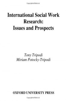 International Social Work Research: Issues and Prospects