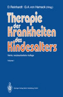 Therapie der Krankheiten des Kindesalters