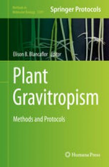 Plant Gravitropism: Methods and Protocols