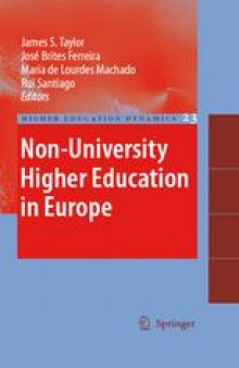 Non-University Higher Education in Europe