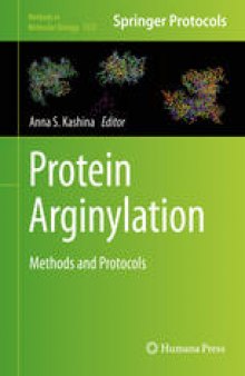 Protein Arginylation: Methods and Protocols