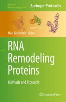 RNA Remodeling Proteins: Methods and Protocols