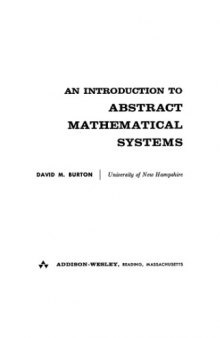 An introduction to abstract mathematical systems