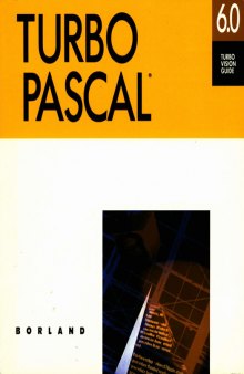 Turbo Pascal® version 6.0 Turbo Vision guide