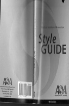 American Sociological Association Style Guide (3rd Edition)