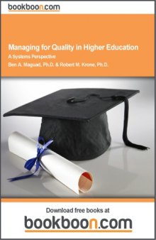 Managing for Quality in Higher Education