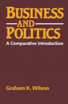 Business and Politics: A comparative introduction