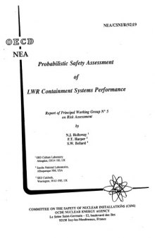 LWR Containment Systems Performance - Safety Assessment (csni-r1992-19)