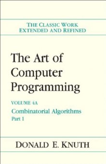 The art of computer programming 4A Combinatorial algorithms, Part 1