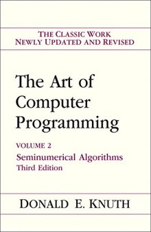 The art of computer programming. Vol.2. Seminumerical algorithms