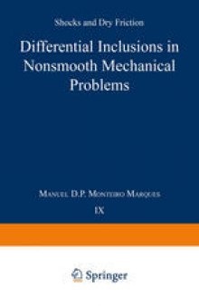 Differential Inclusions in Nonsmooth Mechanical Problems: Shocks and Dry Friction