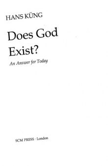 Does God Exist?: An Answer for Today  