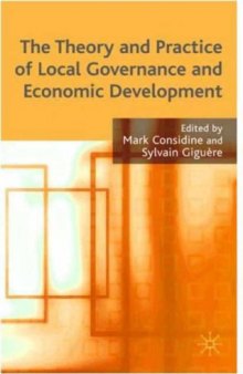 Theory and Practice of Local Governance and Economic Development  