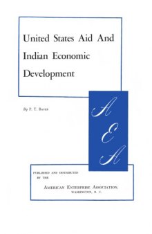 United States Aid and Indian Economic Development