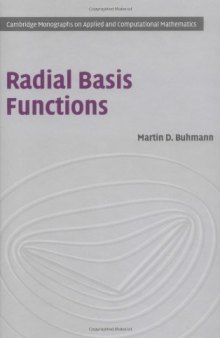 Radial Basis Functions: Theory and Implementations (Cambridge Monographs on Applied and Computational Mathematics)