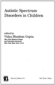 Autistim Spectrum Disorders in Children