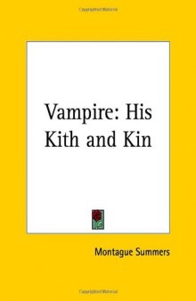 Vampire: His Kith and Kin