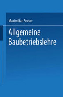 Allgemeine Baubetriebslehre