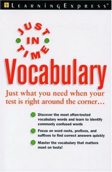 Just In Time Vocabulary 