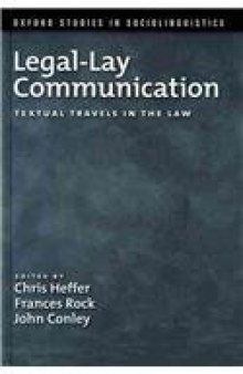 Legal-Lay Communication: Textual Travels in the Law