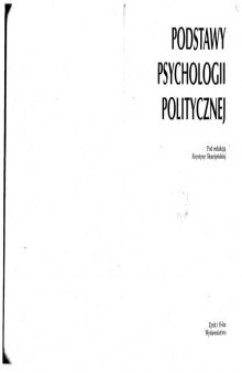 Podstawy psychologii politycznej  