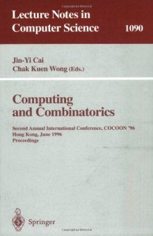 Computing and Combinatorics: Second Annual International Conference, COCOON '96 Hong Kong, June 17–19, 1996 Proceedings