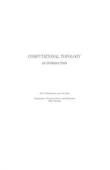 Computational Topology - An Introduction