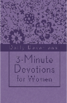 3-Minute Devotions for Women: Daily Devotional (purple)