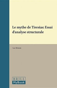 Le Mythe de Tirésias: Essai d’analyse structurale
